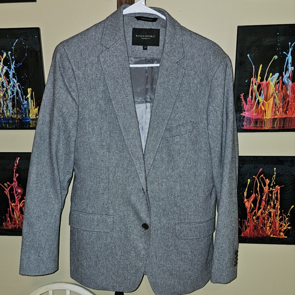 Bonobos heather grey blazer 38 short